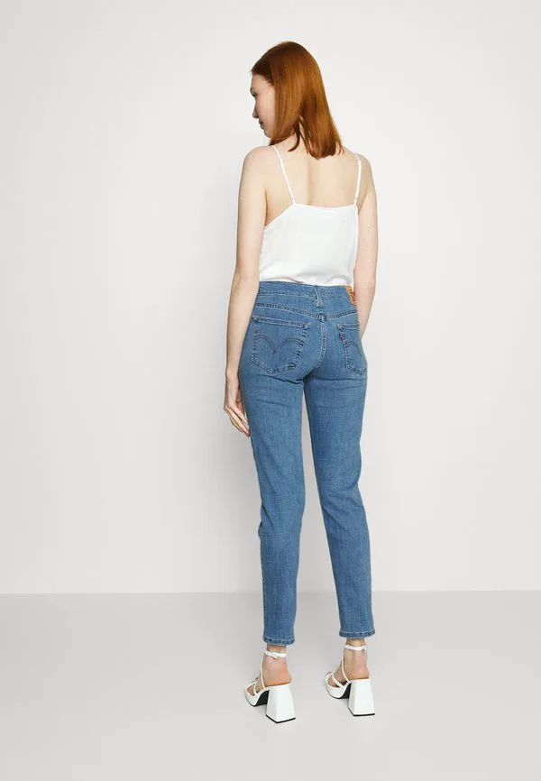 Джинсы-Бойфренды средней посадки, узкие Levi'S, Lapis Topic — фото 3