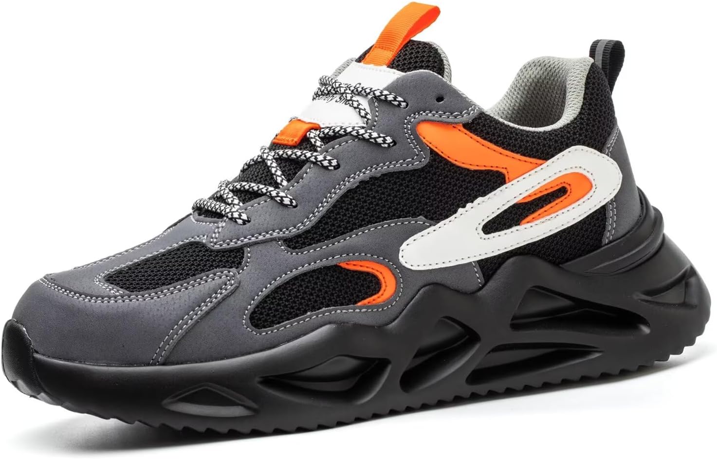 

Стальные ботинки для женщин и мужчин, широкий размер, неубиваемые кроссовки, защитная обувь, легкие, противоскользящие, проколоустойчивая обувь с композитным носком Ruivina, синий