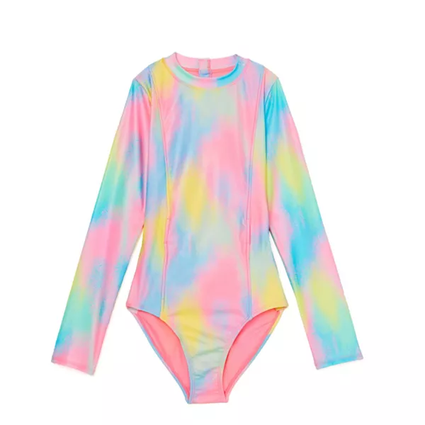 

Детский термокостюм для плавания с защитой от раздражения для девочек 4-16 лет Catalina Swimwear, цвет ombre glow