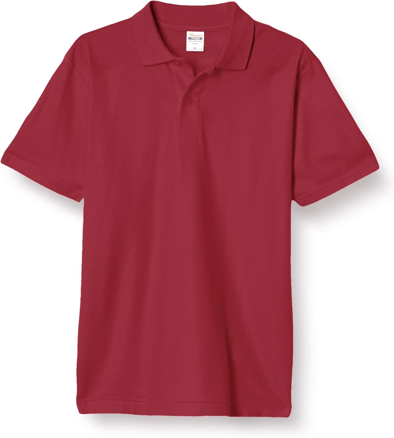 

Мужская поло-рубашка Printstar 00193-CP с коротким рукавом, плотность ткани пике 4,9 унции, повседневная, красный/бордовый