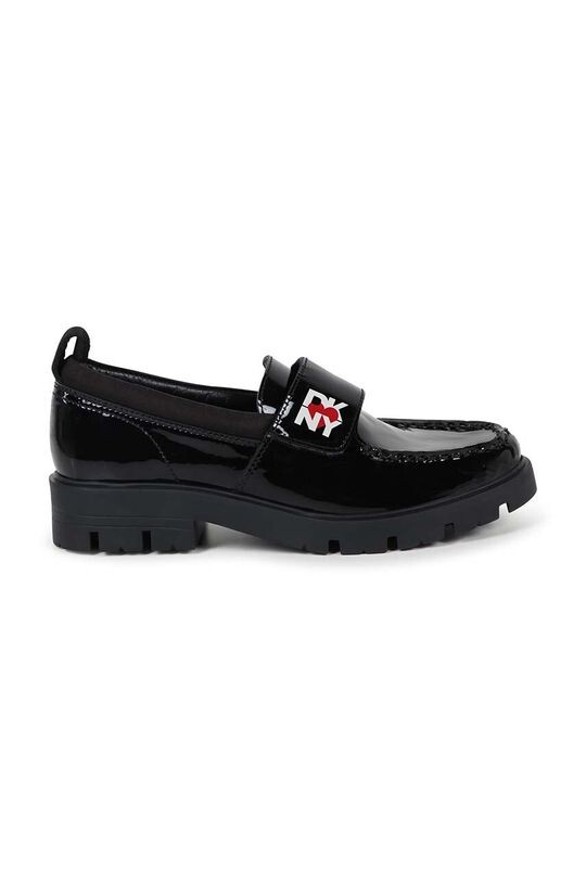 Детские кожаные мокасины Dkny, черный