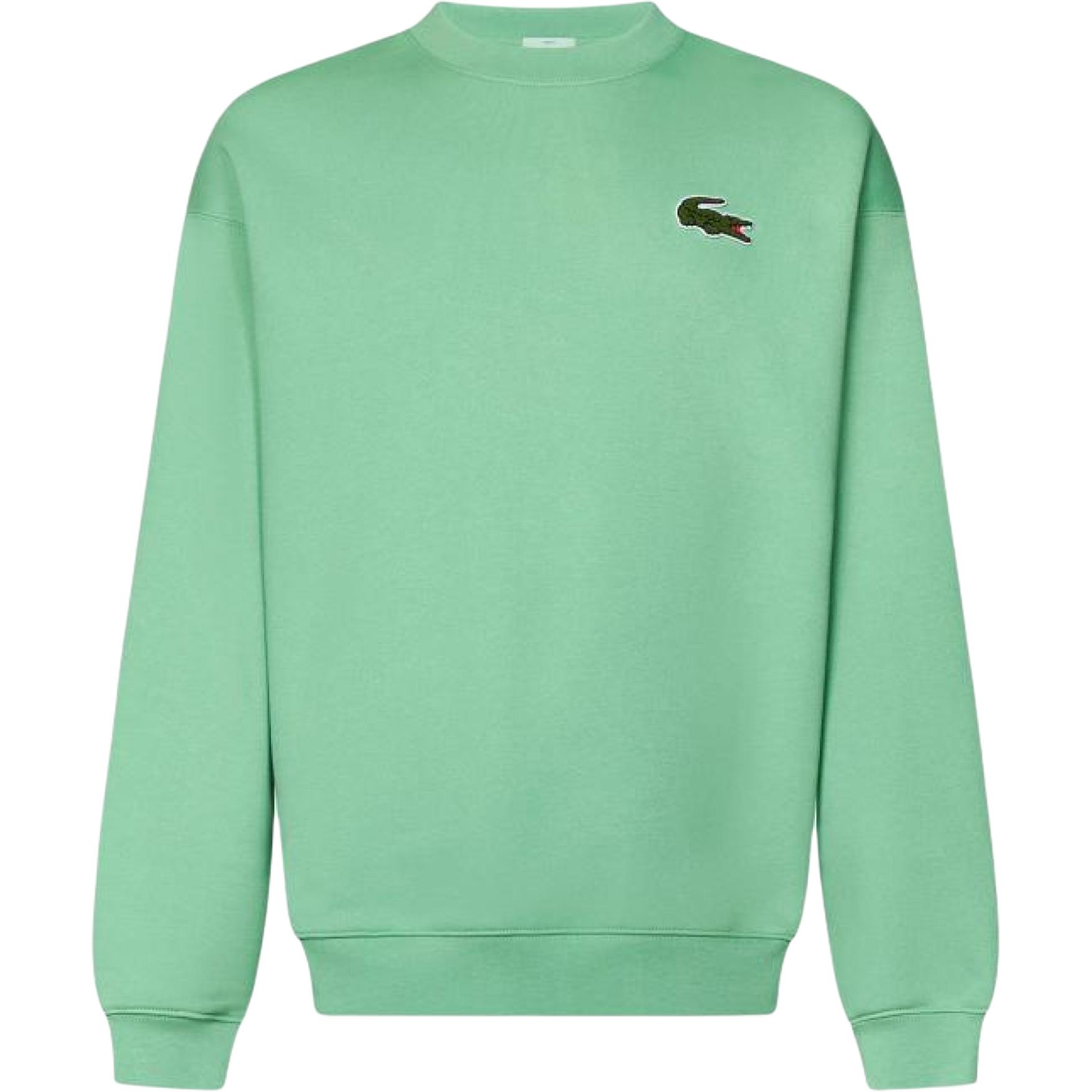 

Толстовка с флисом и нашивкой LACOSTE, зеленый/зеленый