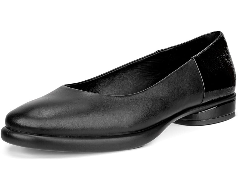 Туфли на плоской подошве ECCO Sculpted Luxe Ballerina, черный
