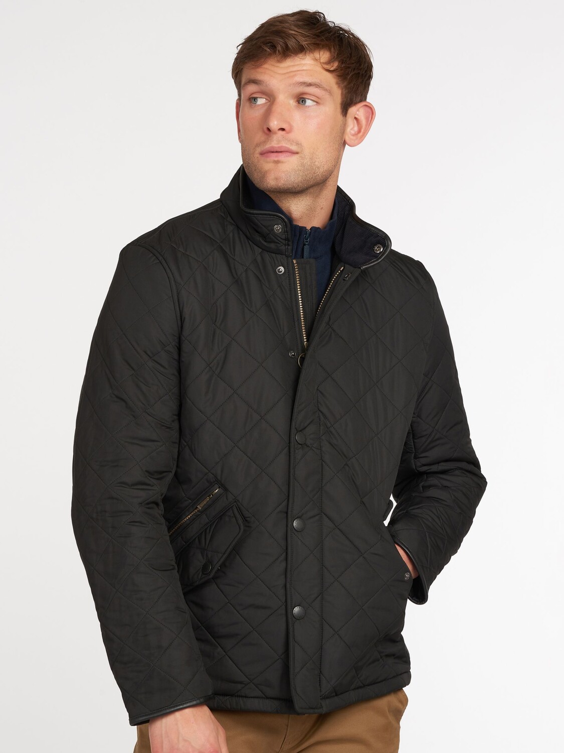 

Стеганая куртка Barbour Powell, черная, Черный, Стеганая куртка Barbour Powell, черная