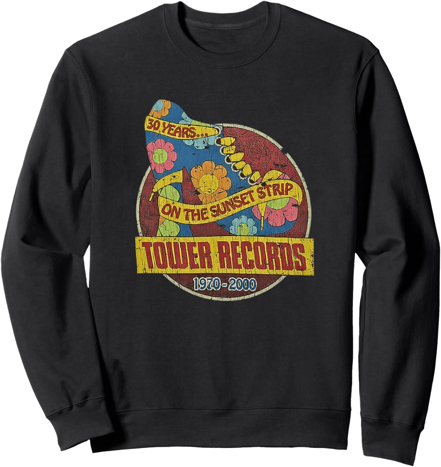 

Толстовка Tower Records Retro Sunset Boulevard Vintage Music Hollywood, черная Tower Record Retro Sunset Blvd, Черный, Толстовка Tower Records Retro Sunset Boulevard Vintage Music Hollywood, черная Tower Record Retro Sunset Blvd