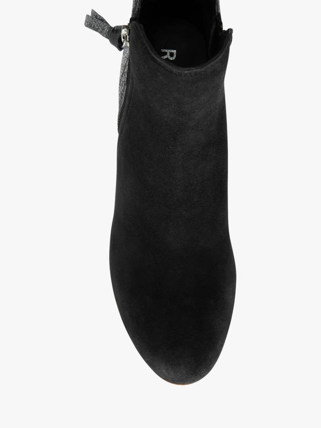 Ботинки Tay Suede на каблуке с высоким голенищем Ravel, Black — фото 4