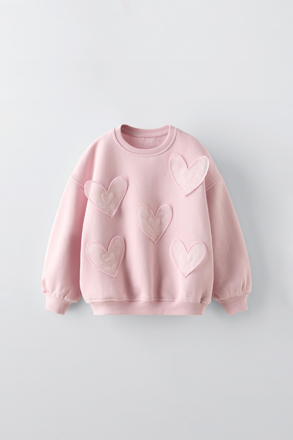 

Толстовка с сердцем ZARA, розовый
