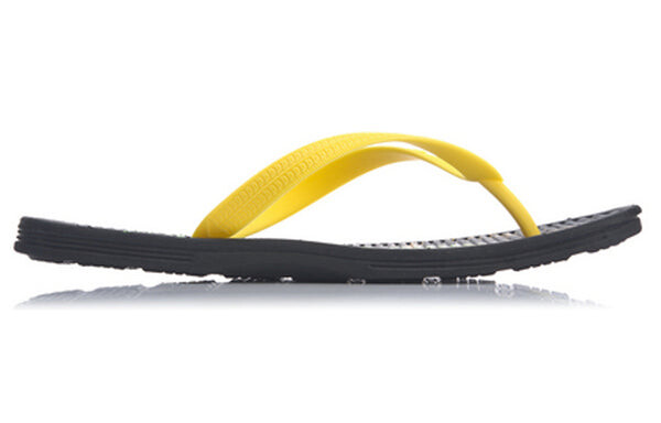 Тапочки disney crossover ln floper colorblock casual yellow black flip-flops Li-Ning, желтый — фото 3