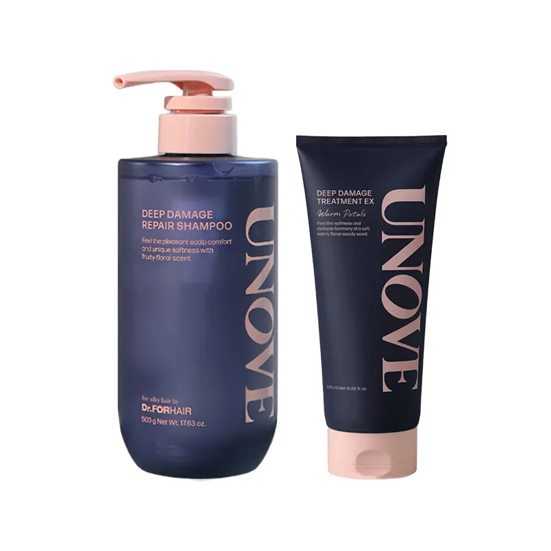 UNOVE Набор для ухода за волосами: шампунь 500 г и маска 320 мл, Hair Mask 320ml+Shampoos 500g*2 — фото 2