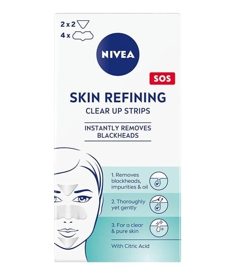 

Очищающие патчи против черных точек 6 шт. Nivea, Skin Refining Clear-Up Strips