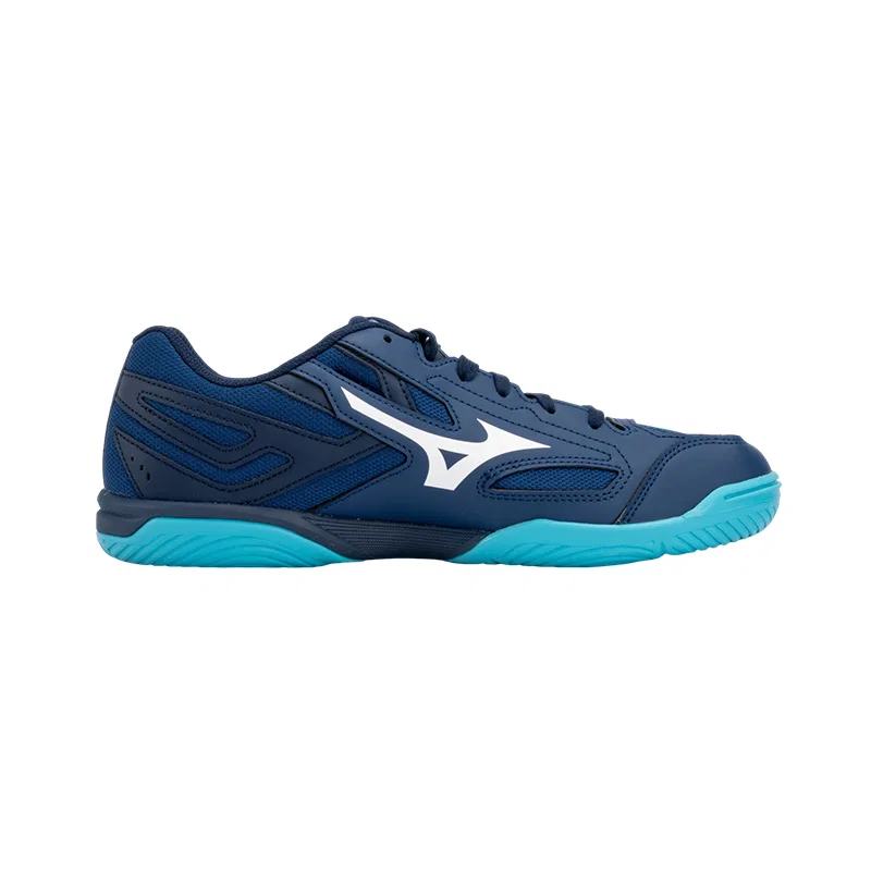 Кроссовки для настольного тенниса Mizuno Wave Kaiserburg 8 сине-серебристые — фото 3
