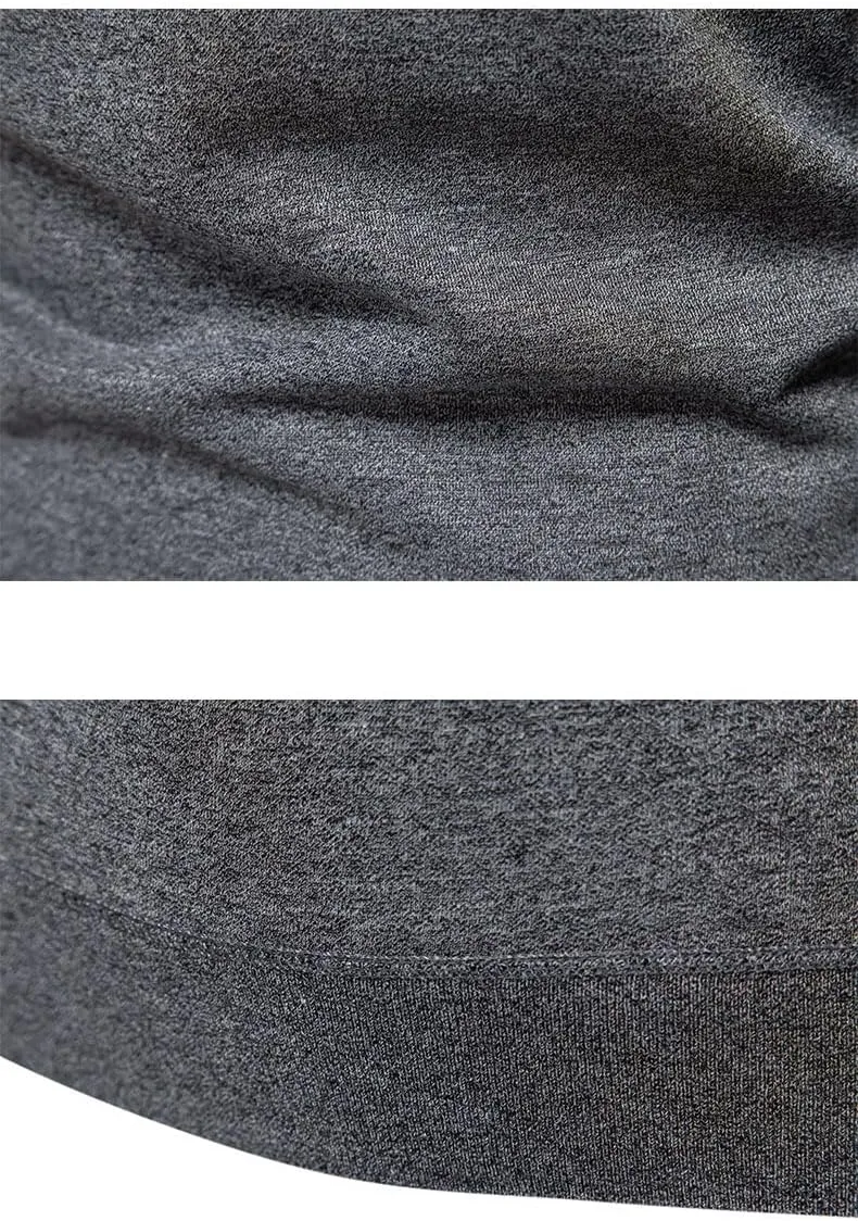 Новый мужской свитер slim fit с воротником-рубашкой — фото 2