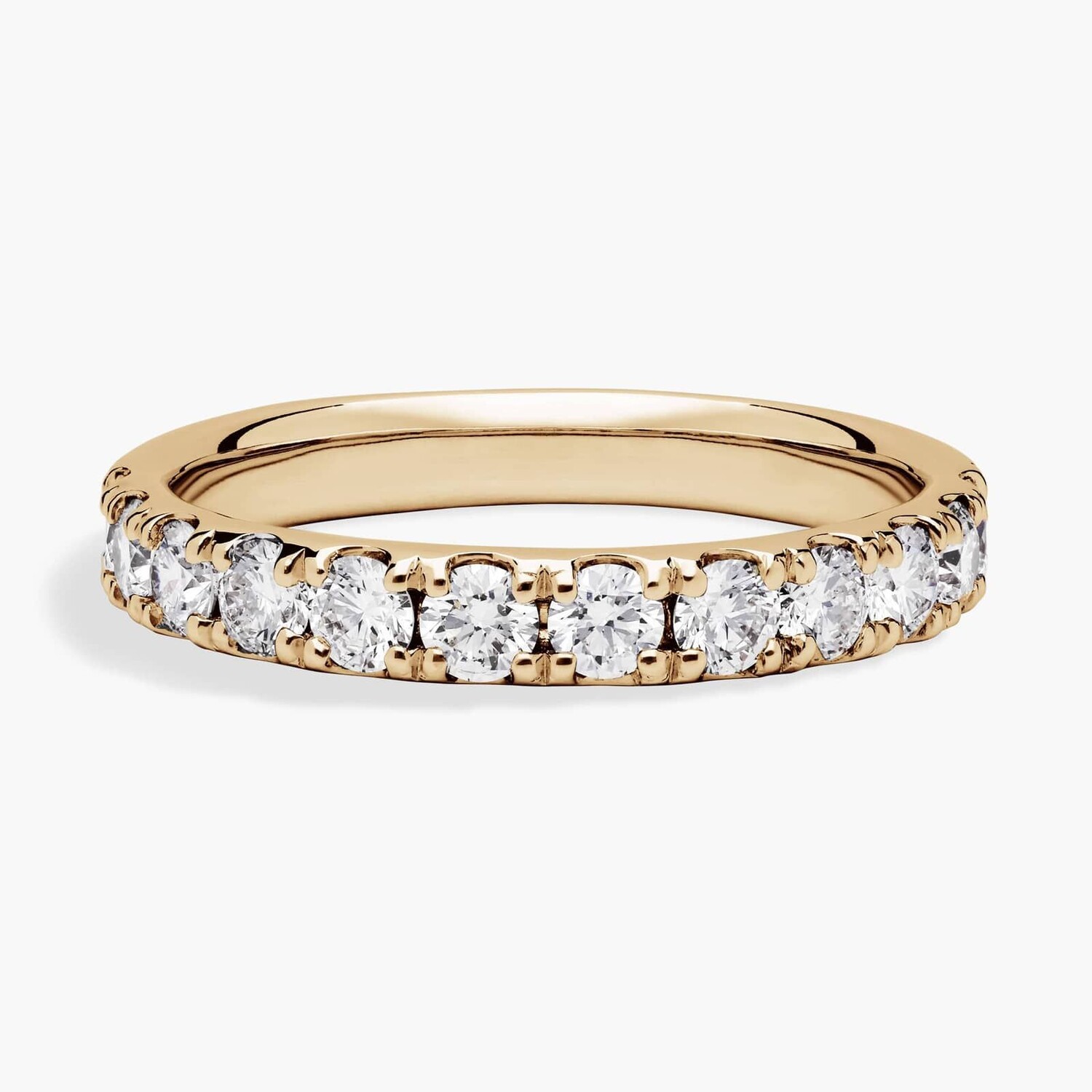 

Кольцо с бриллиантами Riviera Pavé из желтого золота 14 карат (1 карат Tw. - HI / SI1-SI2) Blue Nile