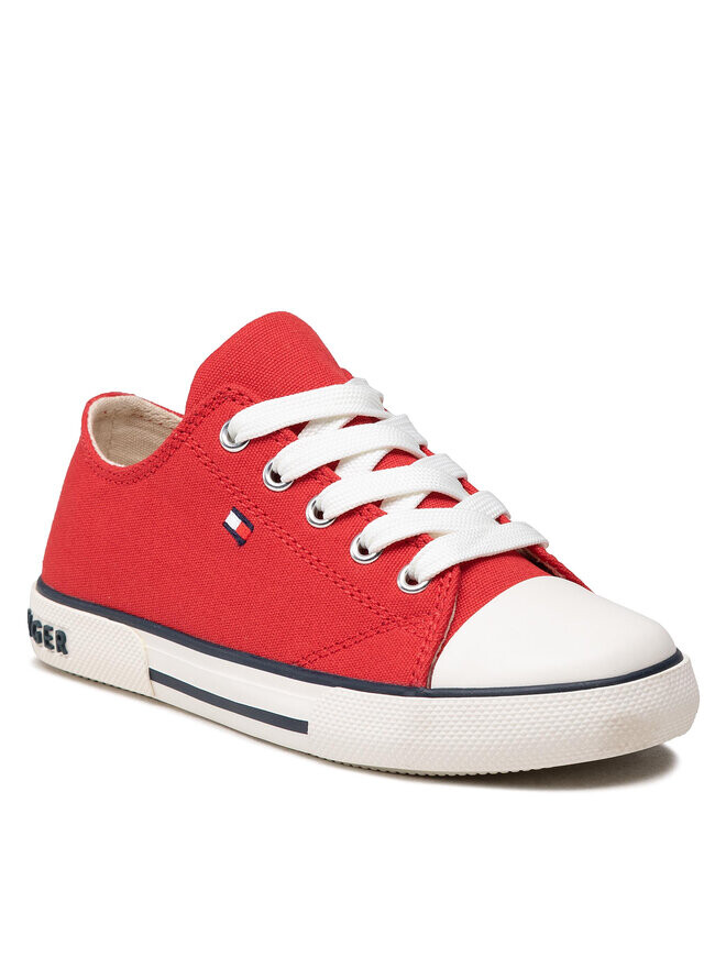 

Тканевые Кроссовки Tommy Hilfiger Low Cut Lace-Up Sneaker T3X4-32207-0890 M, красный