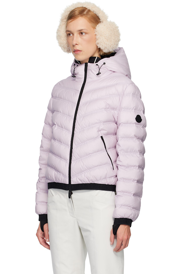 Moncler Пуховая куртка из фиолетового панделона — фото 4