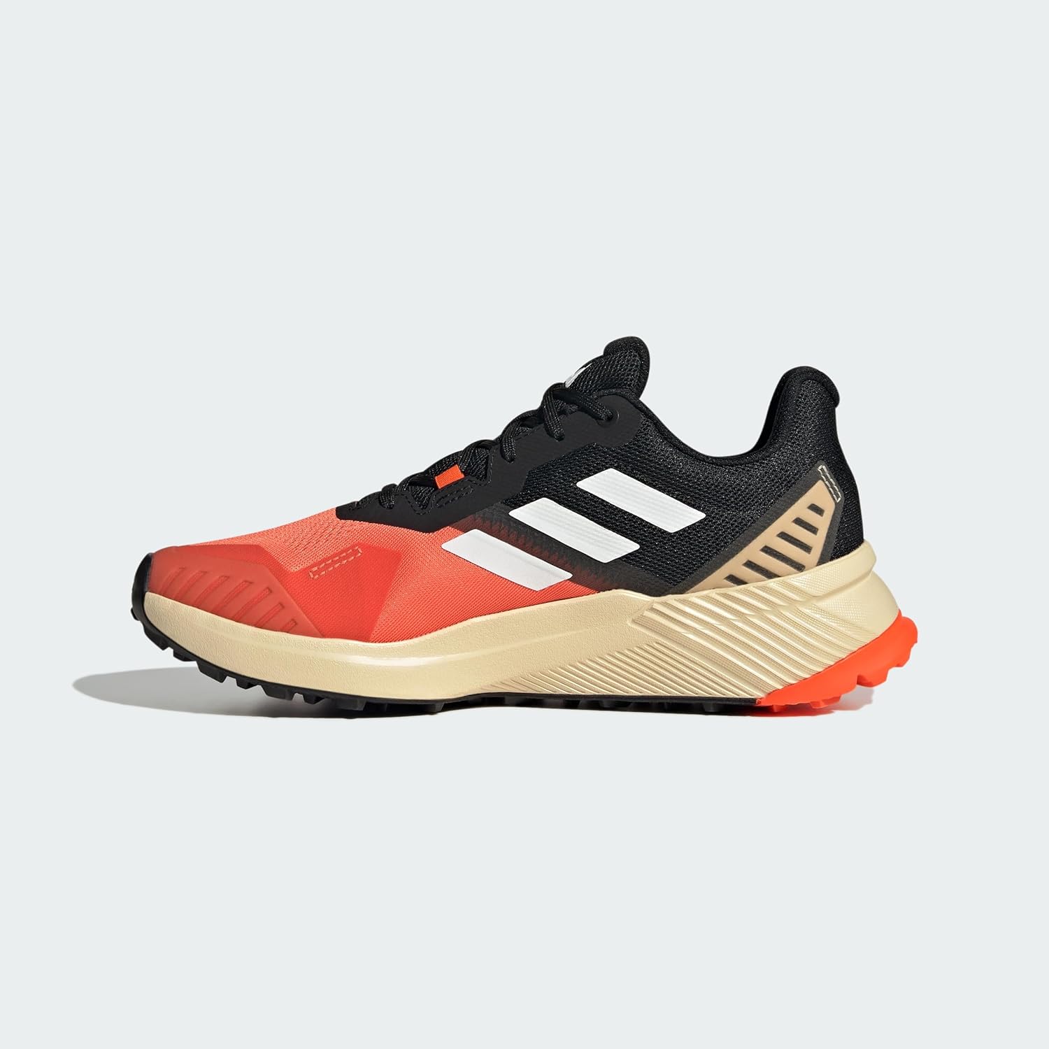 Мужские кроссовки Adidas Terrex Soulstride для трейлраннинга, белый/черный/оранжевый — фото 2