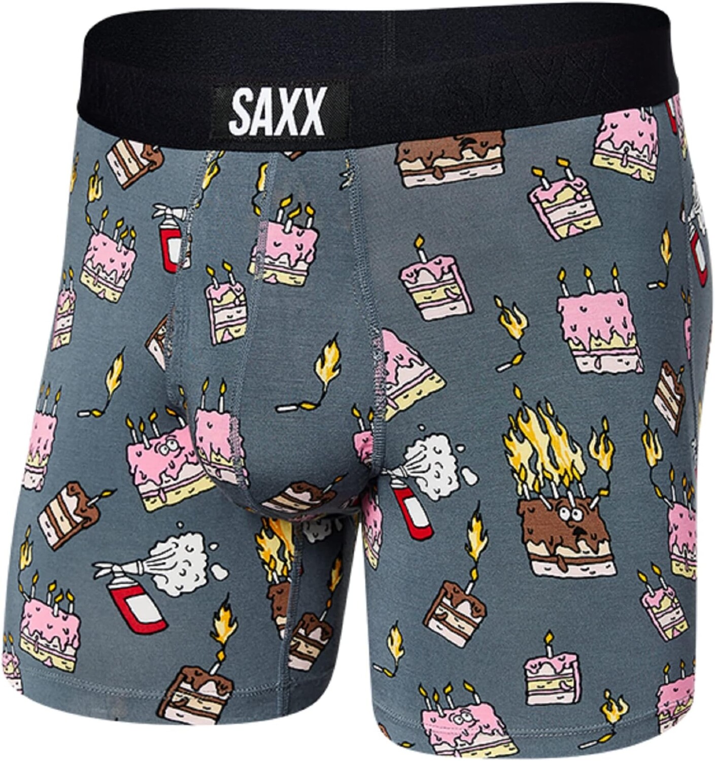 

Боксеры SAXX UNDERWEAR Ultra Boxer Brief Fly, цвет Fired Up/Turbulence