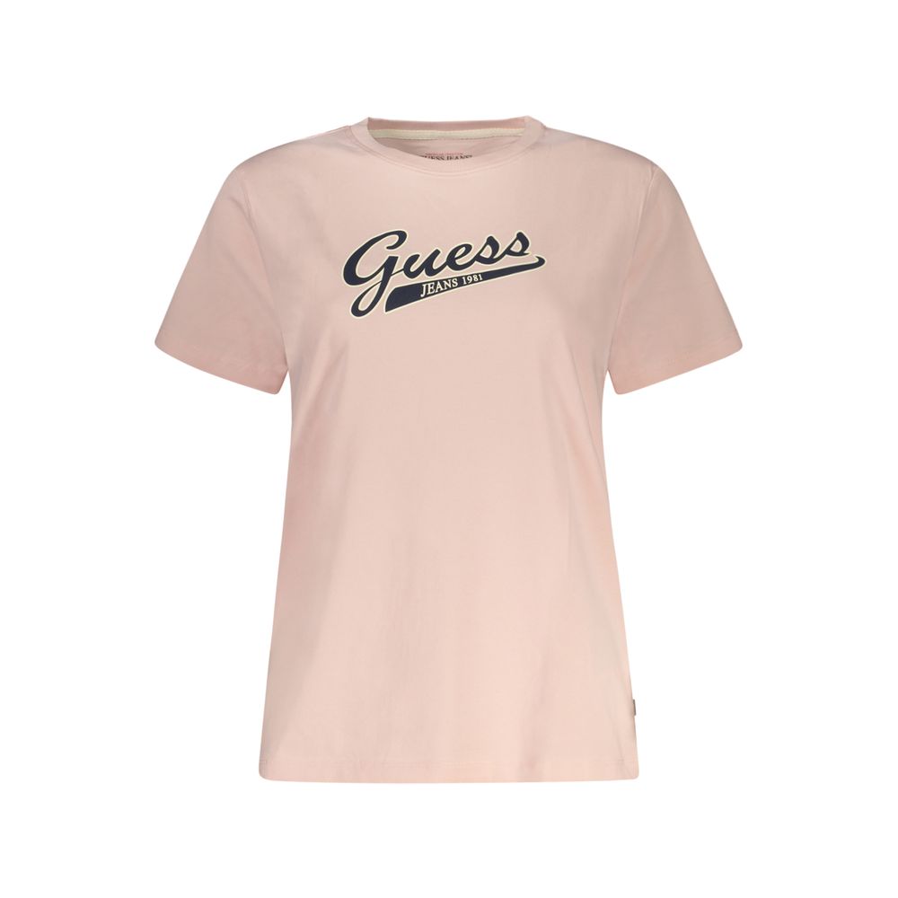 

Розовые хлопковые топ и футболка Guess Shoes