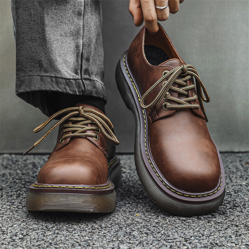 Туфли мужские Men"s Casual Men Low-Top Product B, хаки — фото 2