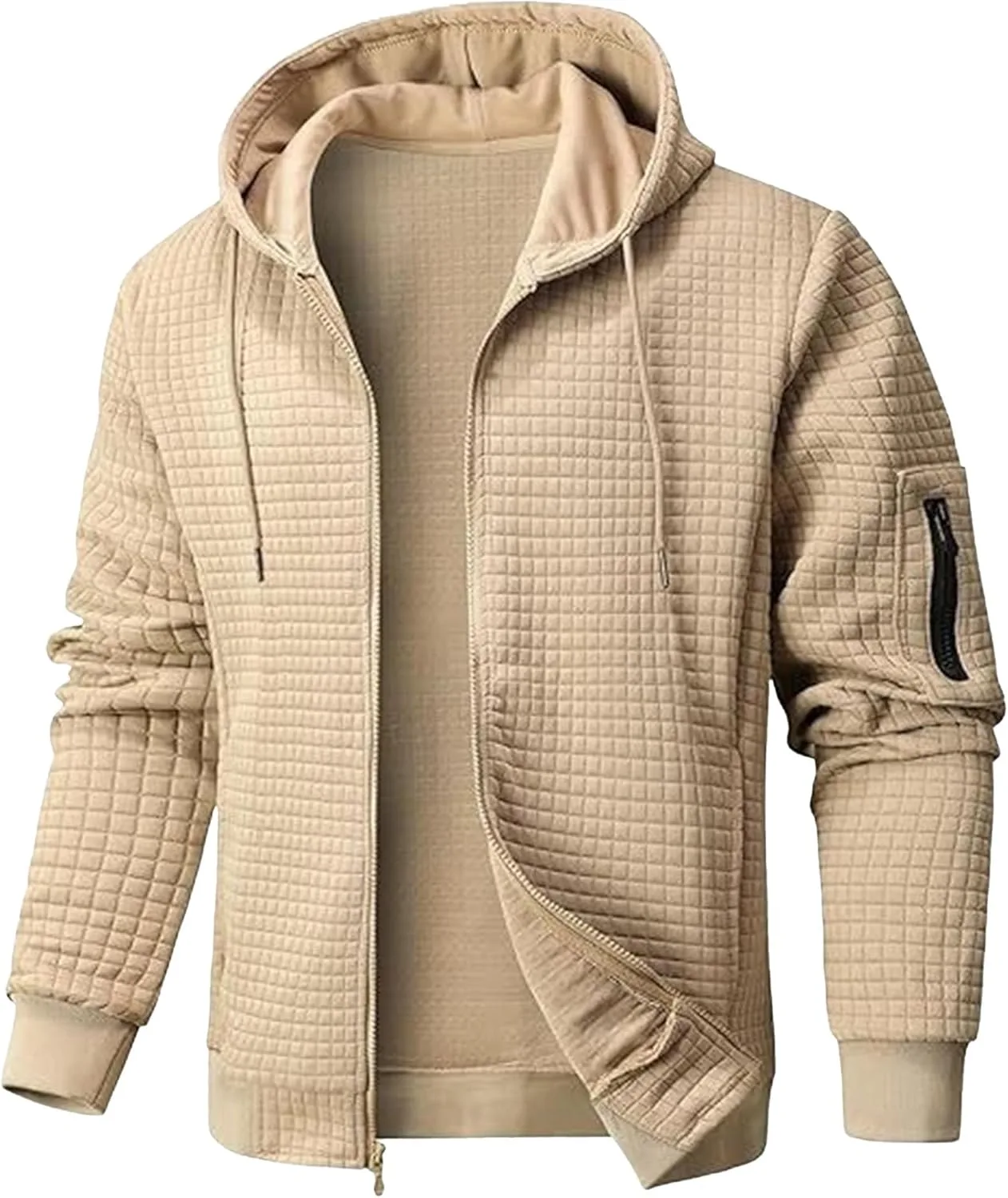 

Мужской теплый кардиган с карманами, трендовая свободная кофта на молнии Maiyifu-GJ