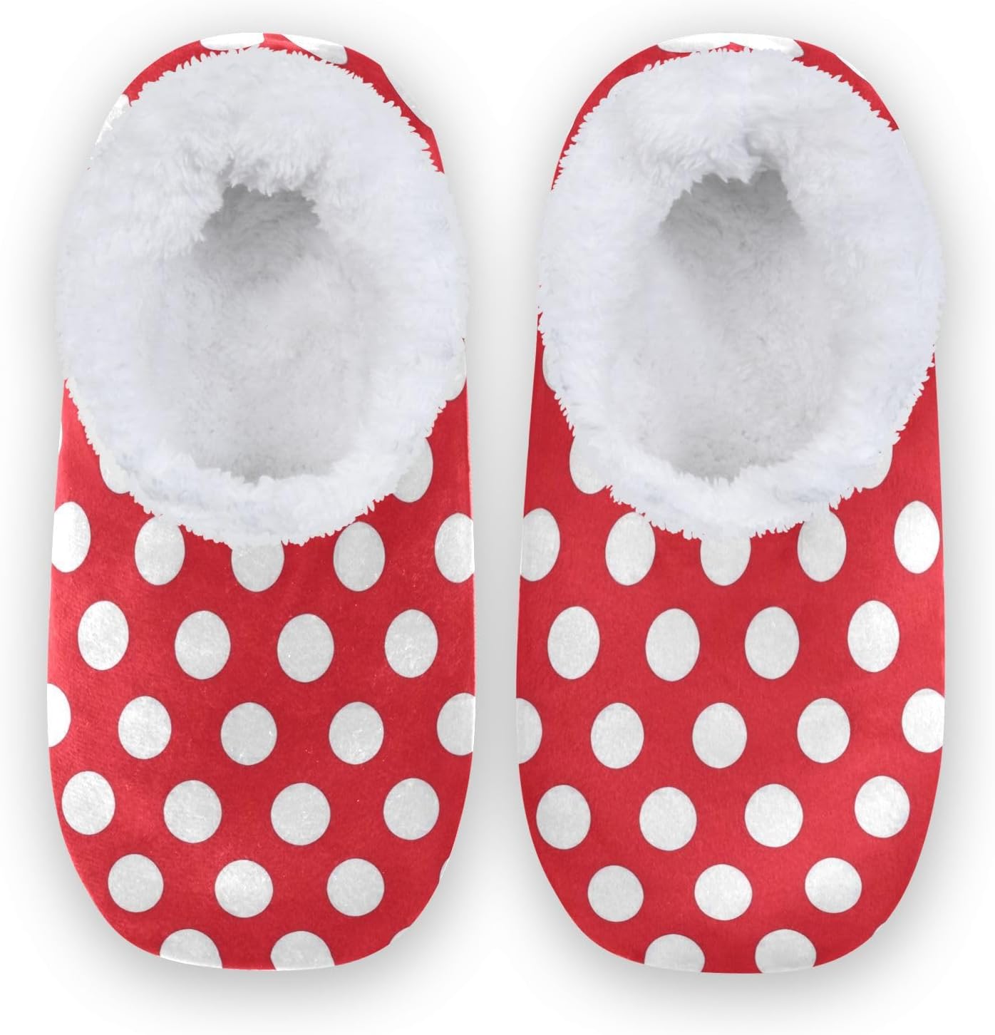 

Домашние тапочки DOMIKING Winter, пушистые, с нескользящей мягкой подошвой, уютные тапочки для дома, унисекс, для мужчин и женщин, красный