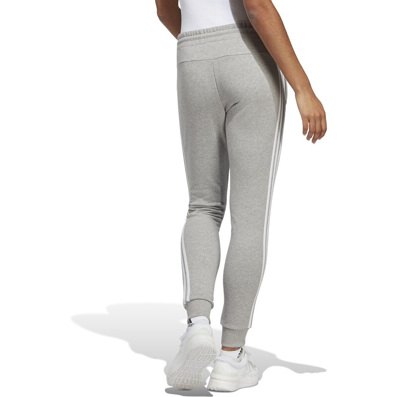 Брюки Essentials с тремя полосками и манжетами из французского трикотажа Adidas, мультиколор — фото 3
