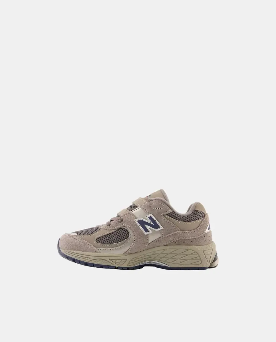 Детская повседневная обувь 2002 на липучке New Balance, серый — фото 2
