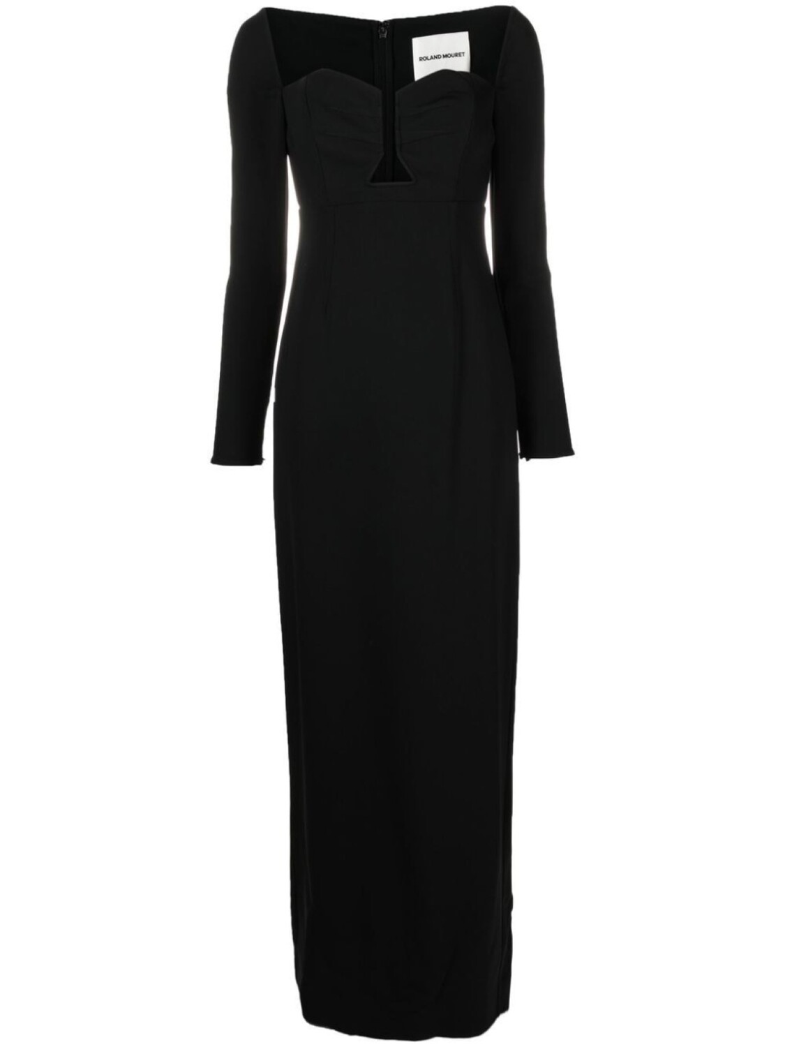 

Roland Mouret платье макси с длинными рукавами, черный