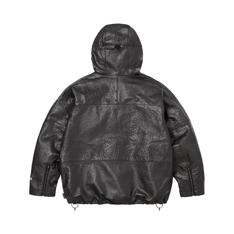 Куртка из кожи с тиснением Supreme GORE-TEX, черный — фото 2