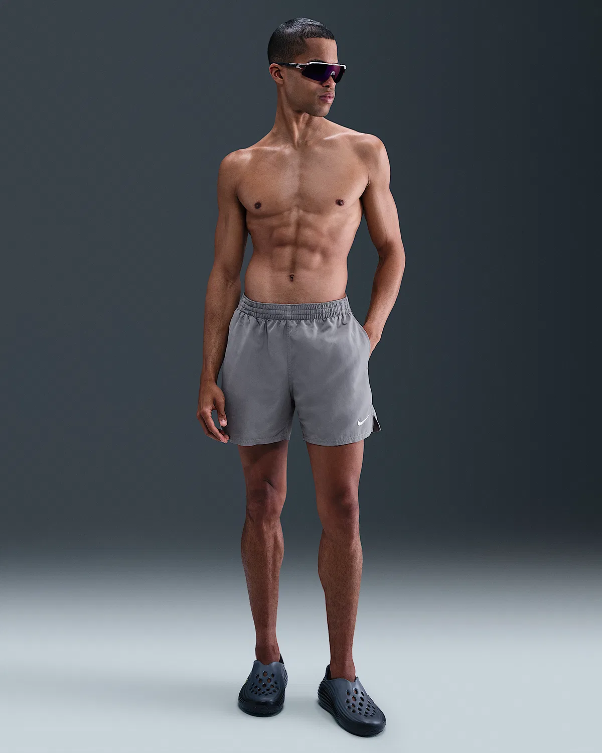 Мужские плавки Nike Swim Breaker Essential 5" с боксерами, Cool Grey