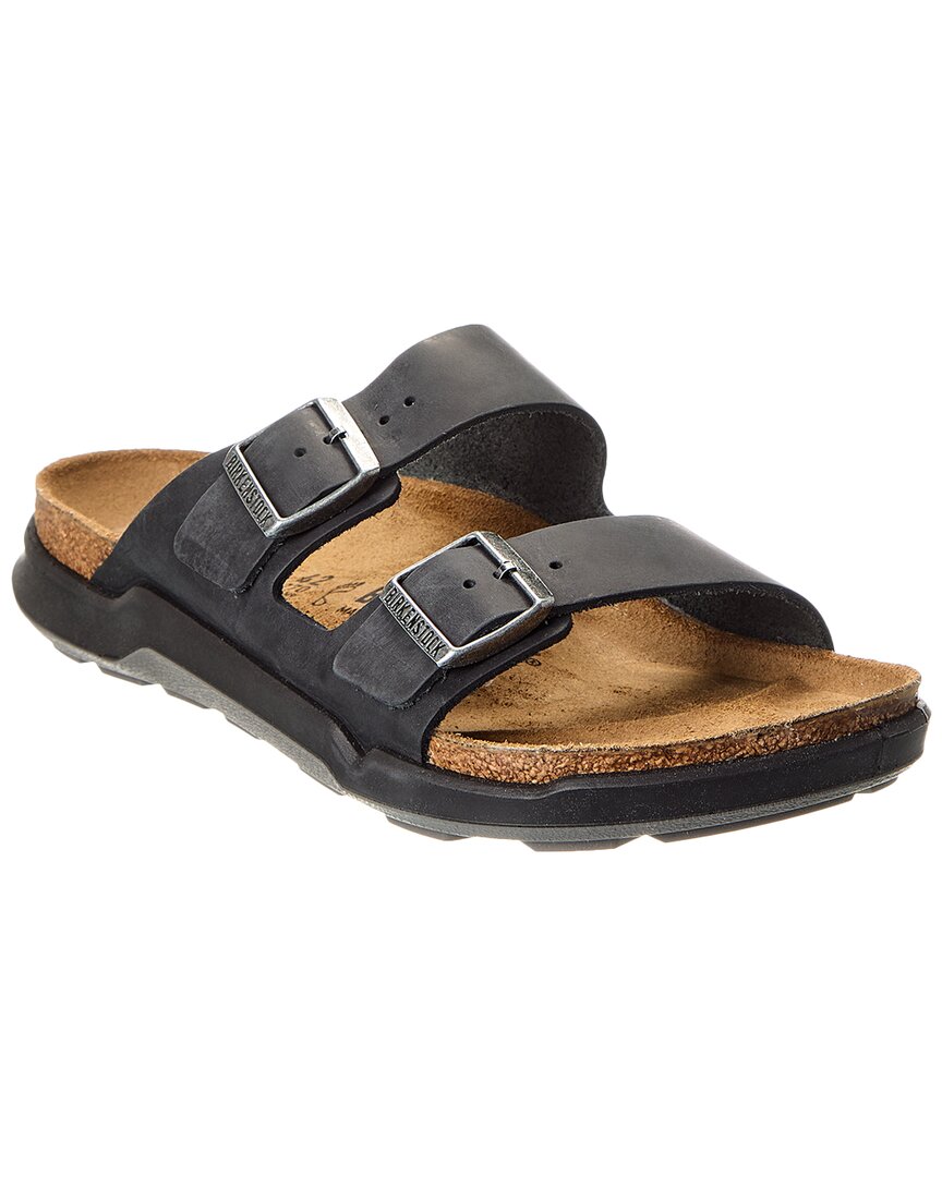 Биркеншток Аризона КТ Кожаные сандалии Birkenstock, черный