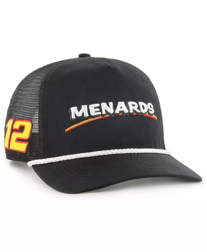 

Мужская черная регулируемая кепка Ryan Blaney Menards Triple Hit Corduroy '47 Brand