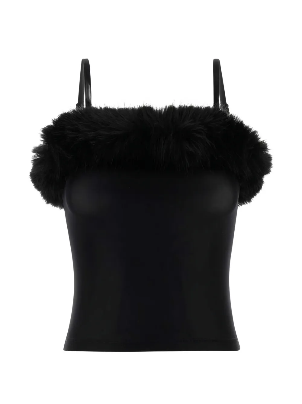 

Топ с квадратным вырезом Balenciaga, черный