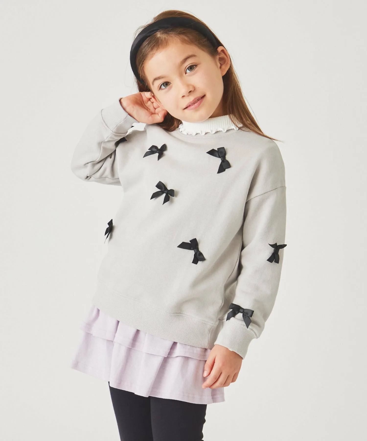 Свитшот с девичьим мотивом Ever Closet, Light Gray Ribbon