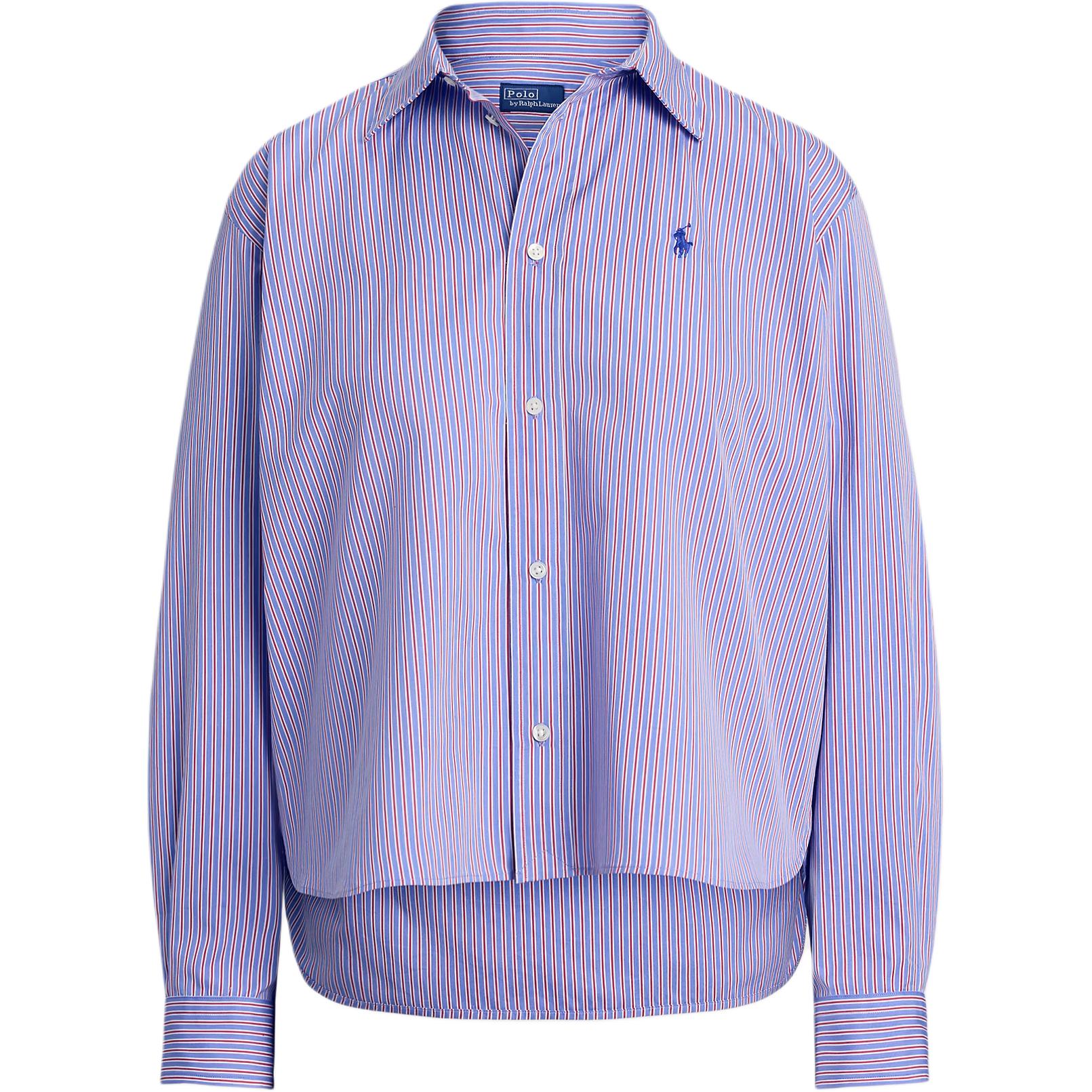 

Полосатая рубашка на пуговицах Polo Ralph Lauren, синий