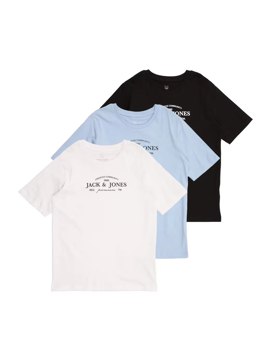 Футболка 'JPRBLAKEVIN' Jack & Jones Junior, Light Blue/Black/White