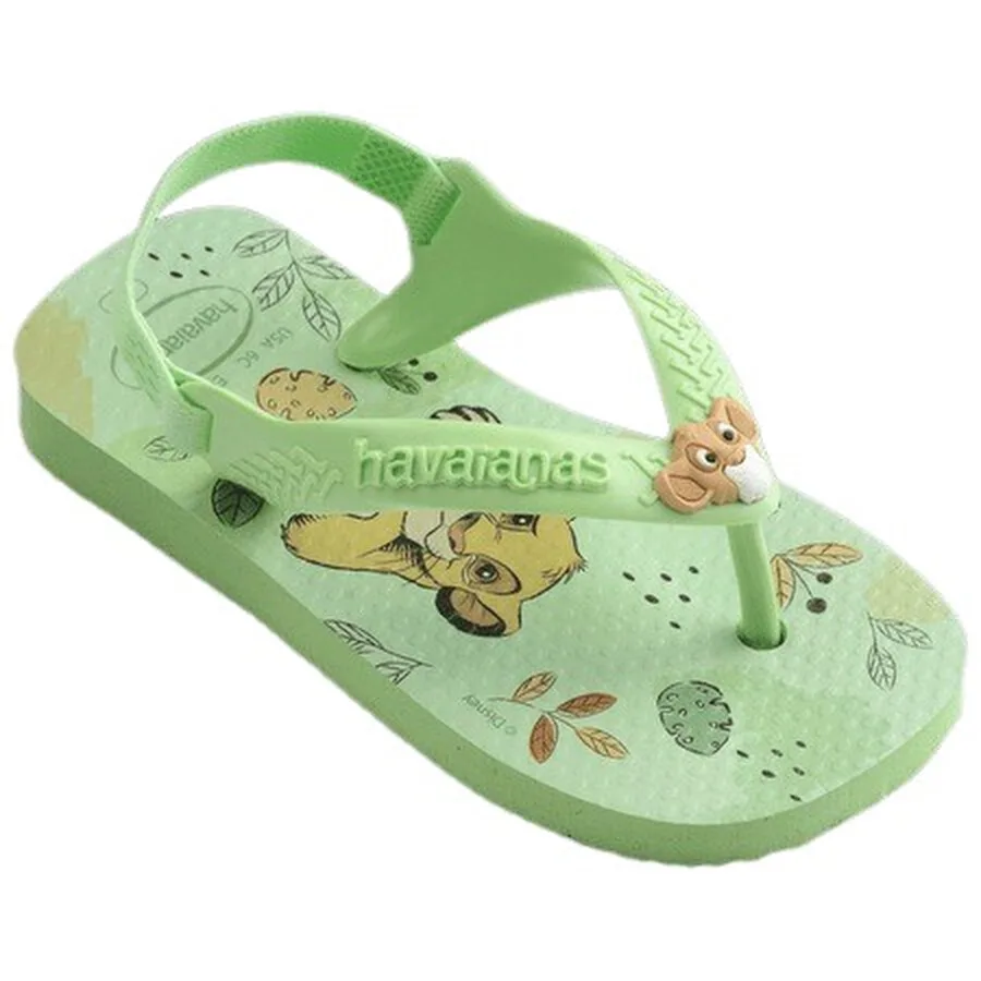 Детские сандалии Havaianas с классикой Disney "Король Лев", Бренд, желтый — фото 2