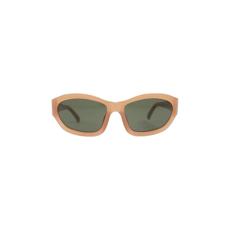 

Солнцезащитные очки Dries Van Noten x Linda Farrow Rectangle Sunglasses, цвет Dark Camel/Silver/Green