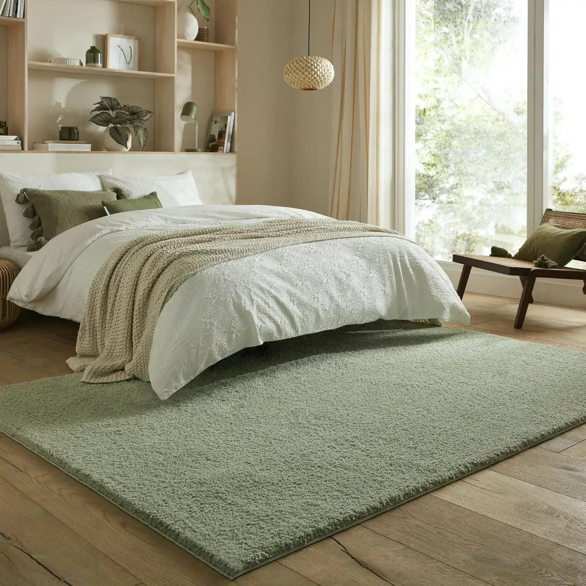 

FLAIR RUGS ковер "Пушистый" прямоугольный 160х230 см, зеленый