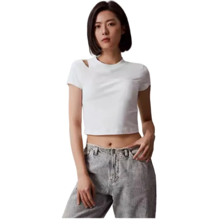Calvin Klein Футболка Regular женская Moon White — фото 4