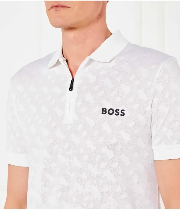 Поло Philix TOC JQ slim fit Boss Green, белый — фото 4