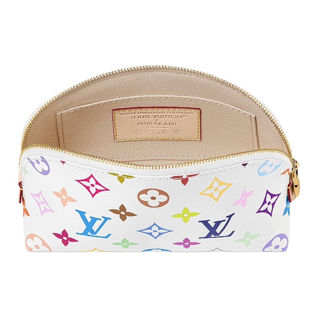 LOUIS VUITTON Косметичка Takashi Murakami Pm белая разноцветная — фото 4