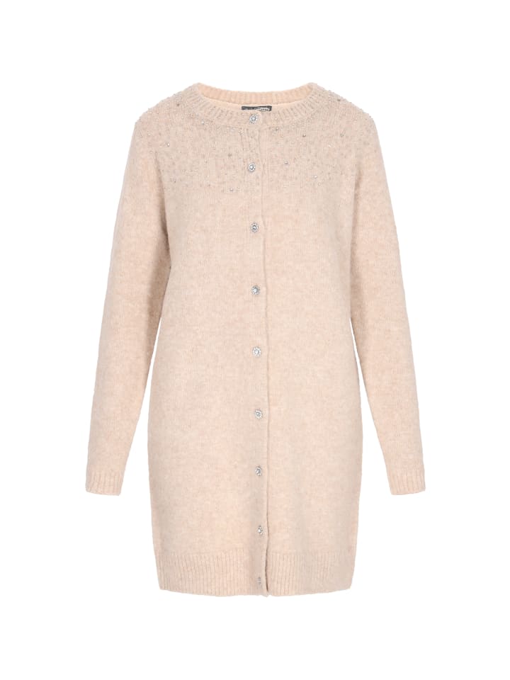 

DreiMaster Женский кардиган бежевого меланжевого цвета