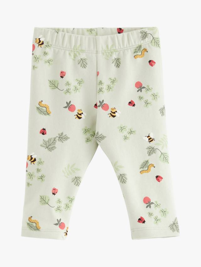 

Детские летние леггинсы с лесным принтом Lindex, цвет Light Dusty Green