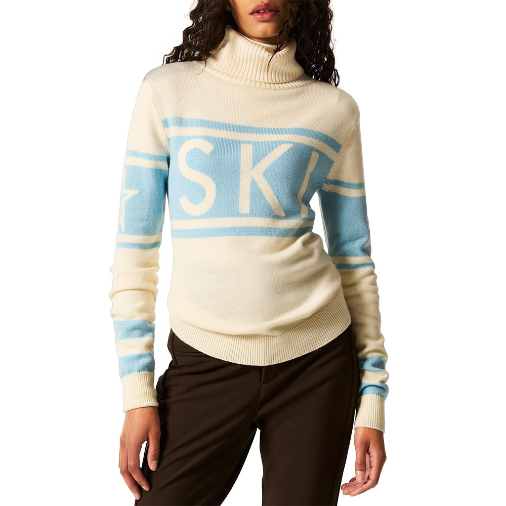 

Свитер Perfect Moment Schild (женский), Snow White/Light Blue