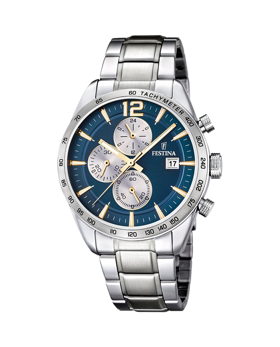 

F16759/7 Мужские часы Timeless Chronograph из серебряной стали Festina, серебро