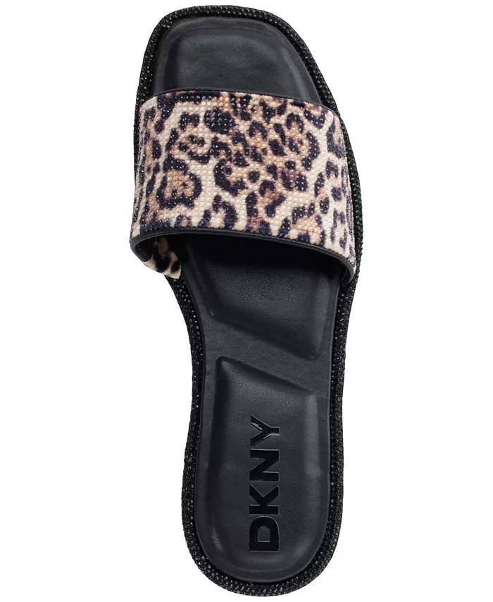 Женские сандалии Badin Slide на плоской подошве DKNY, мультиколор — фото 4