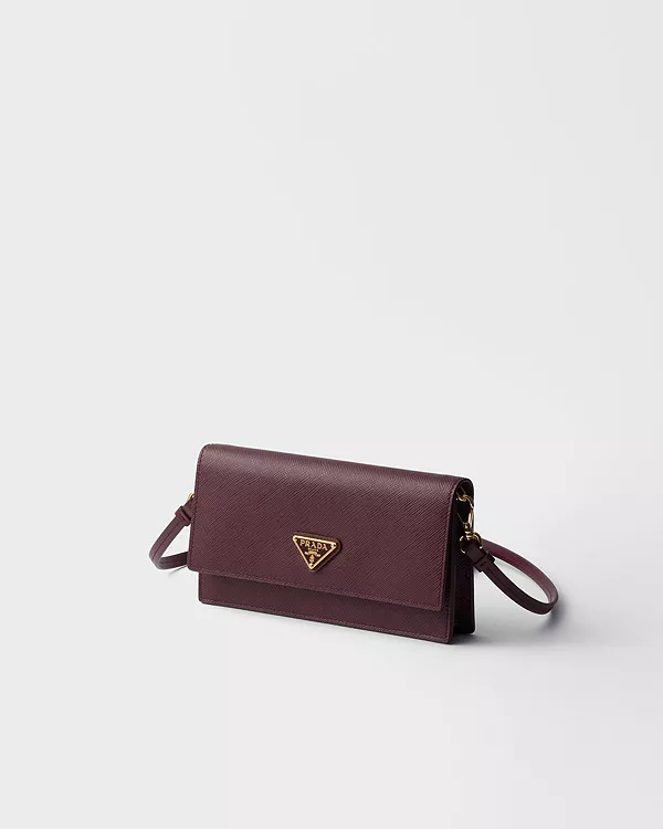 Мини-Сумочка из сафьяновой кожи Prada, красный — фото 2