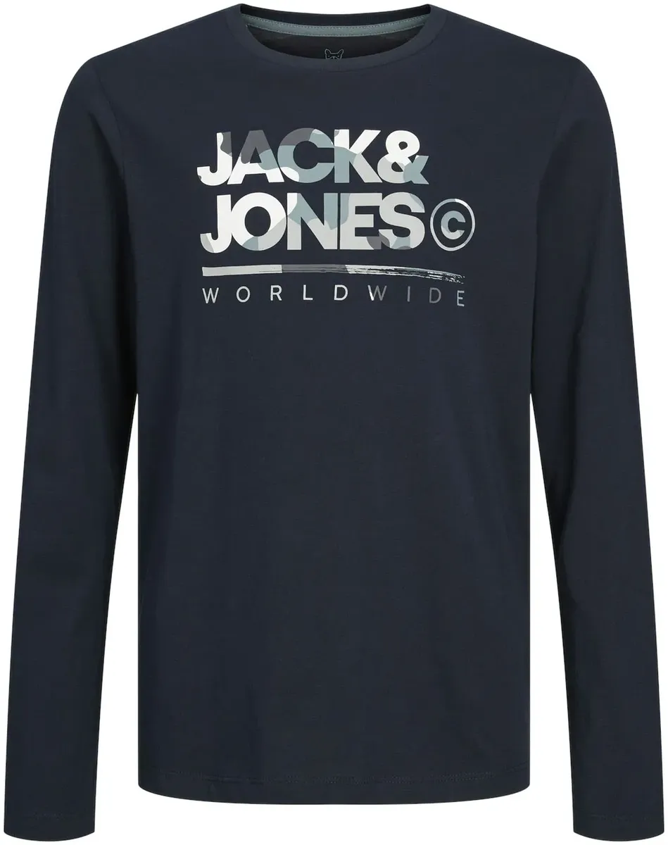 

Детская рубашка с длинными рукавами Jack & Jones "JJLUKE TEE LS CREW NECK JNR" Jack & Jones Junior, синий