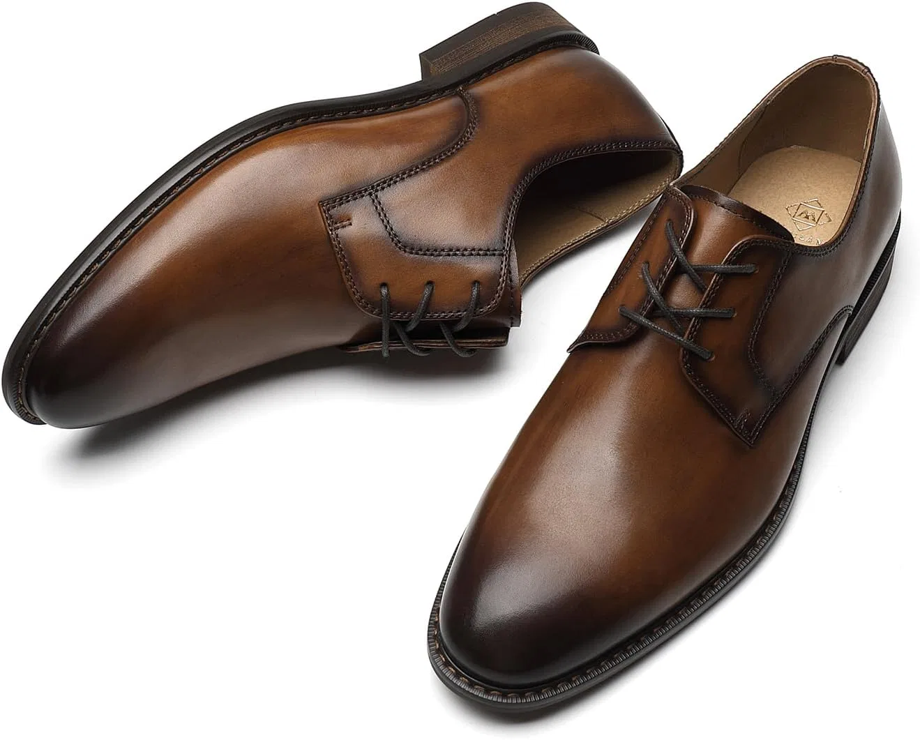 Оксфорды мужские из кожи, Mond-cognac La Milano